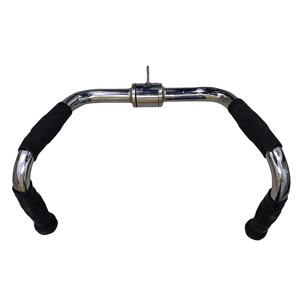 Pro-Grip Multi Purpose Bar Gym Rowing Handle (Black and Silver)