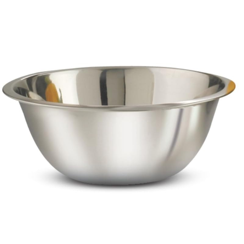 Image of KMW Stainless Steel Mixing Bowl Deep 8 Qt (7.6 litres) | with Enhanced Durability | Professional-Grade Build (Set of 2 Bowls)