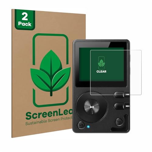 ScreenLeaf (2 Pack Screen Protector Compatible with HiFi Walker H2 [Sustainable Screen Protection, Clear, Anti-Scratch]