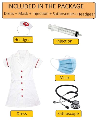 Image of FANCY DRESS WORLD Kids Community Helpers Doctor's & Nurse's Coat|Costumes for boys & girls
