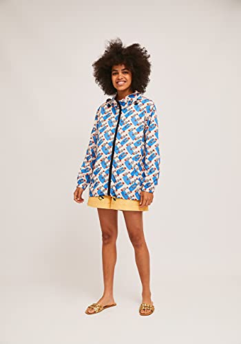 Chaqueta impermeable con cremallera y capucha SS21 COC30 para lluvia talla M L XL 2