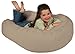 Leachco Pillay Plush Sling-Style Lounger, Latte