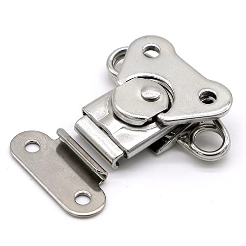 Loquet à ressort pour sécuriser les coffres de rangement de jardin et malle