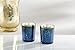 Kate Aspen 20191NA Mercury Glass Tea Light Holder (Set of 4), Deep Blue/Gold