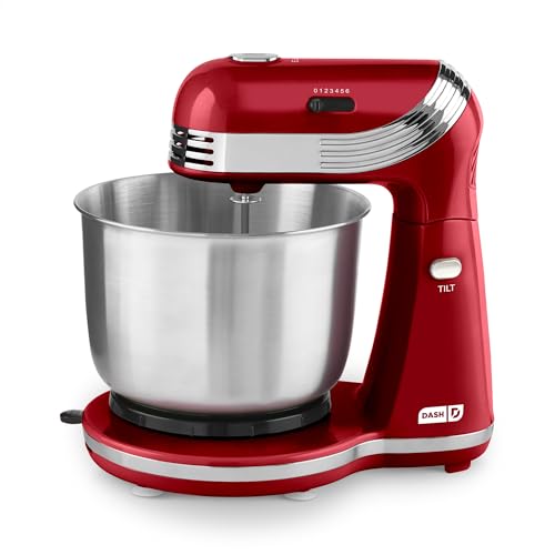 DASH Stand Mixer (Electric Mixer for Everyday Use): 6 Speed Stand Mixer with 3 qt...
