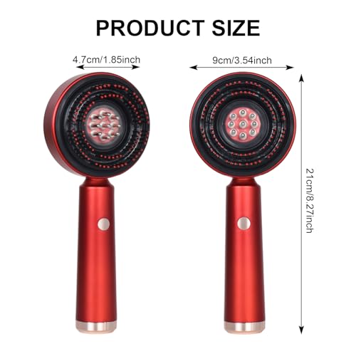 Colexy Kopfmassagegerät Elektrisch, 3-in-1 Kopfhaut Massagebürste mit Kopfmassage Bürste, Hair Oil Applicator, 3 Modi für Kopf Kopfhaut Massage, Haarpflege, SPA, Entspannung, 360° Haar Kopfhautpflege