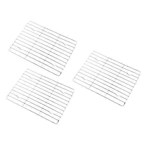 LABRIMP 3 Piezas Rejilla de Enfriamiento para Pasteles y Panes de Estable y Resistente para Enfriar Galletas y Verduras