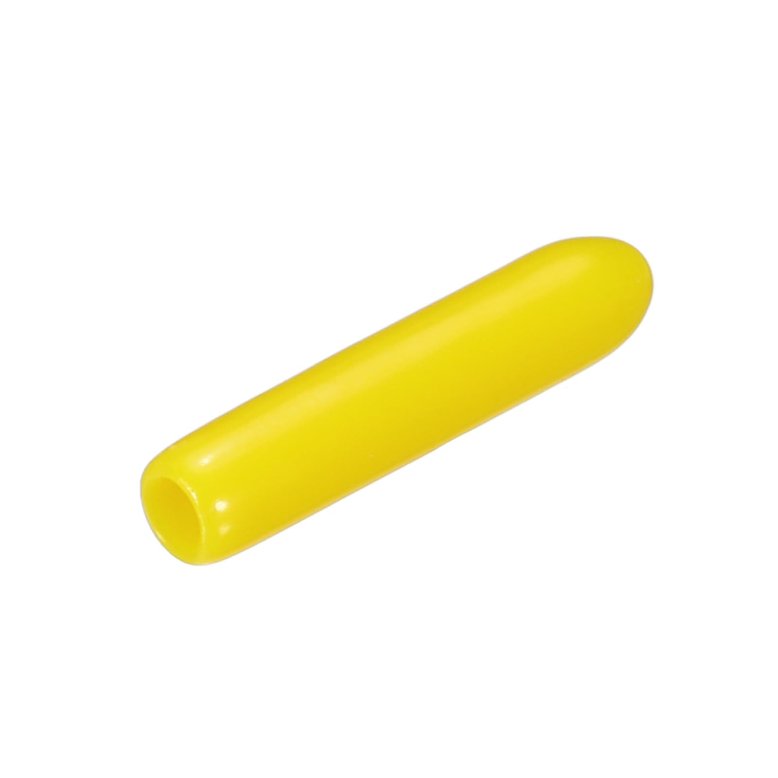 uxcell 20pcs Rubber End Caps 2mm ID Vinyl PVC Round Tube Bolt Cap Cover Screw Thread Protectors Yellow