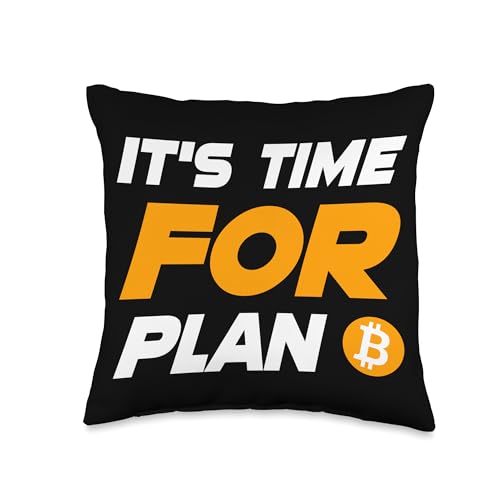 Blockchain Bitcoin Cryptocurrency Wallet Mining Altcoin Digital Currency Ledger Token Satoshi Smart Contract Throw Pillow, 16x16, Multicolor