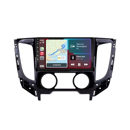 Navegador GPS para Mitsubishi Triton de viajes en familia con música Bluetooth y FM