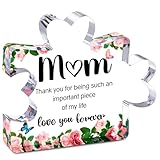 Mothers Day Mom Gifts for Mom Grandma Wife from Husband Daughter Son -Cute Engraved Acrylic Block Puzzle Piece - Mother's, Christmas,Birthday, Anniversary Home Office Desk Presents Ideas for Women Her