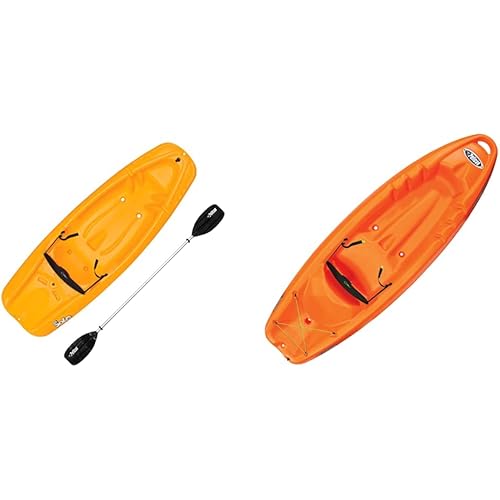 Pelican Solo 6 Feet Sit-on-top Youth Kayak - Pelican Kids Kayak - Perfect for Kids Comes with Kayak Accessories