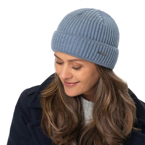 Miniatura 2 de Stetson Gorro Parkman Mujer Hombre - Made In Italy Gorros Con Vuelta De Costilla Esquiar Otoño Invierno - Talla Única Azul