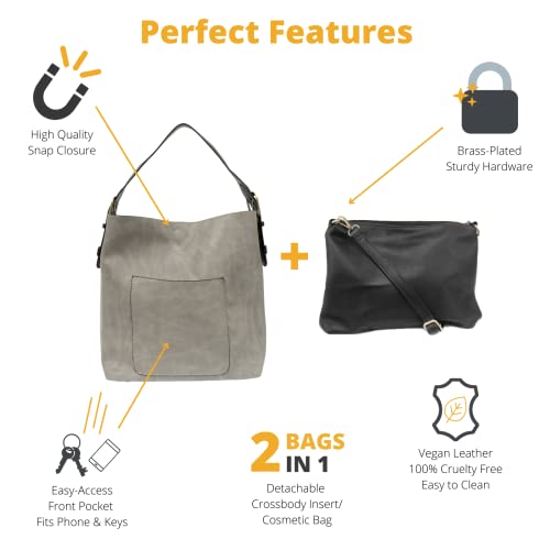 Image of Joy Susan Womens Faux Leather: Hobo 2-in-1 Handbag