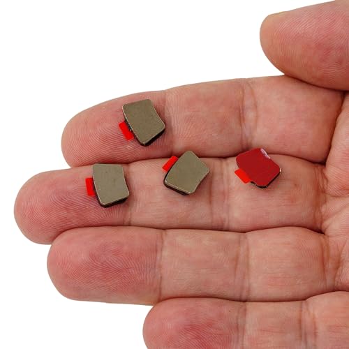 Ersatz Klebestreifen Set, 4 Stück, kompatibel mit OOONO CO-DRIVER NO2, PARK P-DISC NO1, NO2, NO3, Metallplättchen mit Klebepads, für Parkscheibe, Blitzerwarner, Halter Klebesticker Windschutzscheibe