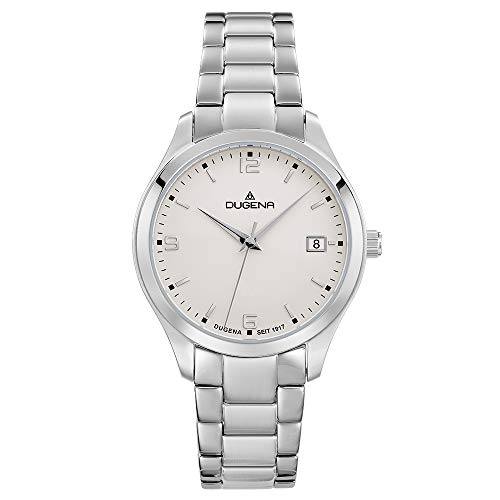 Preisvergleich Produktbild Dugena Damen Quarz-Armbanduhr, Saphirglas, Edelstahlarmband, Tresor Woman, Silber, 4460867