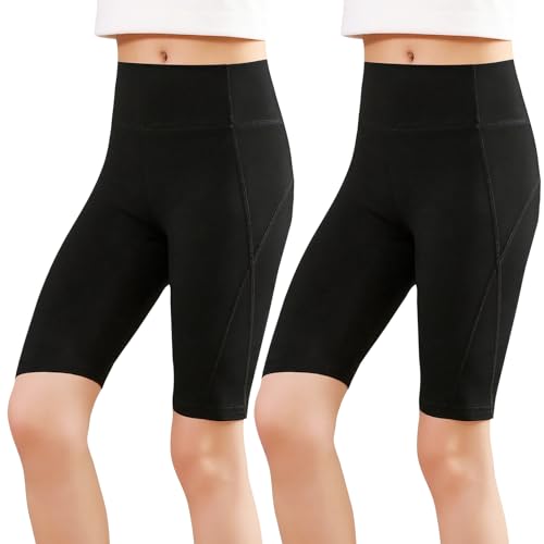 KAKU NANU Pantalones Cortos Niña Mallas Leggins Cortos Niña Verano Deporte Culotte Negro 14 Años