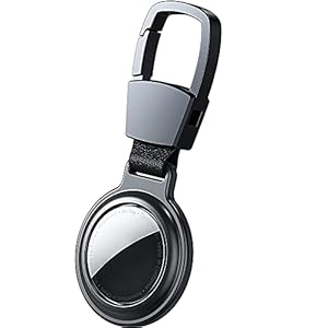 Keyring for AirTag Holder- Metal Magnetic Apple Airtags Air tag Case Accessories for Luggage Wallet Dog Collar