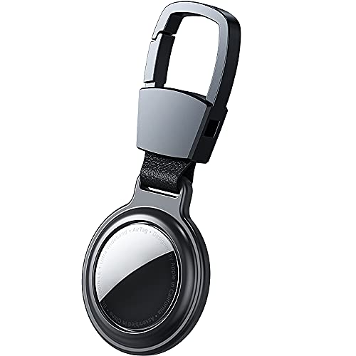 Keyring for AirTag Holder- Metal Magnetic Apple Airtags Air tag Case Accessories for Luggage Wallet Dog Collar