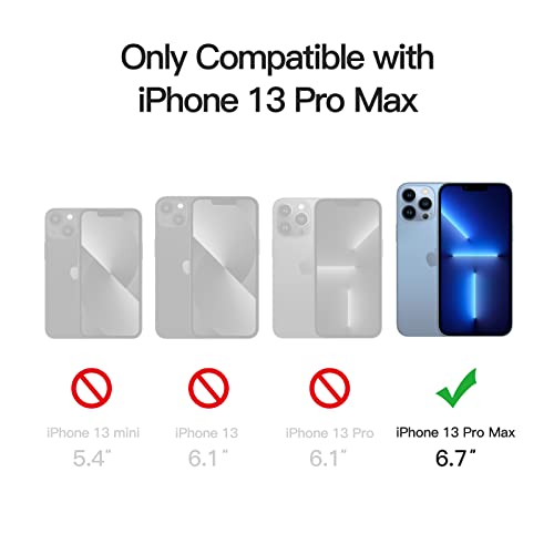 Image of JETech Magnetic Cover Case for iPhone 13 Pro Max 6.7-Inch, Compatible with MagSafe, Translucent Matte Back Camera Lens Full Protection Slim Shockproof Phone Cover (Sky Blue)