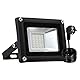 LED Strahler, LED Fluter IP65 wasserdicht Außenstrahler Flutlichtstrahler Aluminium Scheinwerfer Licht 3000K,EU Stecker, ideale Wandleuchte für Garten, Sportplatz[Energieklasse A+] (20W Warmweiß)