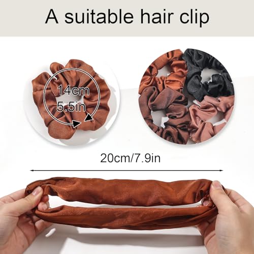 Image of Hair Scrunchies for Women - Hair Ties No Damage Both for Thick Hair or Thin Hair Curl Hair No Crease Scrunchies Ponytail Holder No Hurt Your Hair