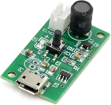 Image of Ultrasonic Mist Maker Humidifier Type-C, 5V Atomization Disc 108KHz Mist Atomizer DIY Humidifier with PCB
