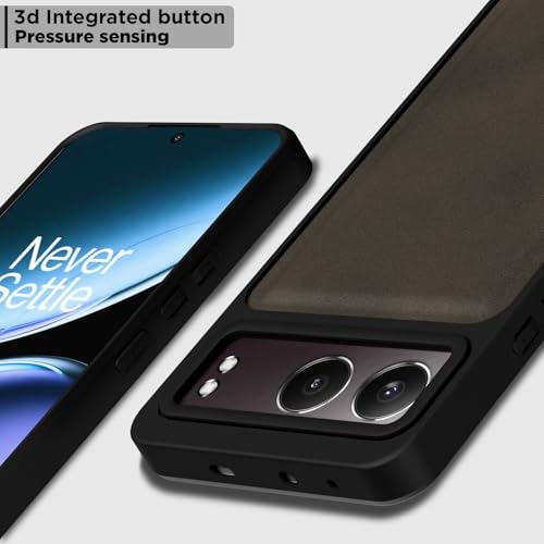 Image of Pikkme Back Cover for OnePlus Nord 4 5G | PU Leather, Full Camera Protection, Super Soft-Touch & Raised Edges Bumper Case (Brown)