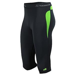 Rough Radical Rapid Herren 3/4 Laufhose Schwarz/Grün