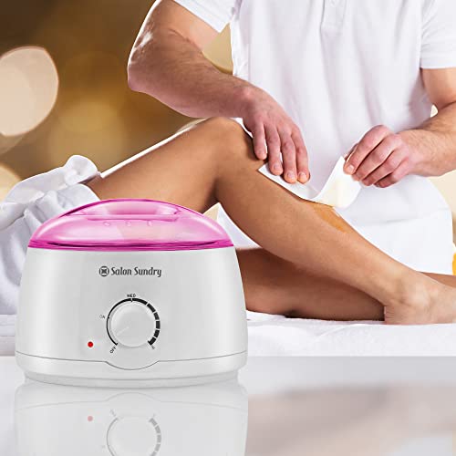 Salon Sundry Portable Electric Hot Wax Warmer Machine For Hair Removal - Pink Lid #TOP6