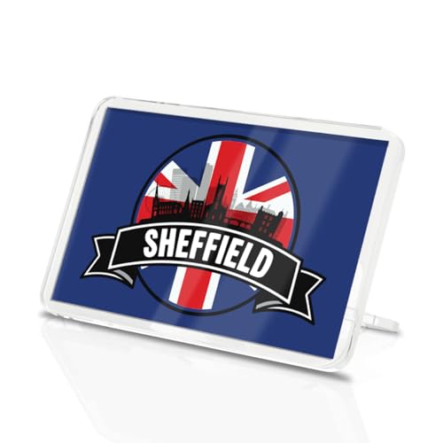 1 x Sheffield Square Magnet - England UK GB Flag City Travel Holiday Fridge Magnetic Travel Souvenir Holiday Family Friend Women Men #83143