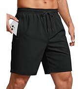 MAGCOMSEN Men's 7" Workout Athletic Shorts Quick Dry Lightweight Running Shorts with Pockets for ...