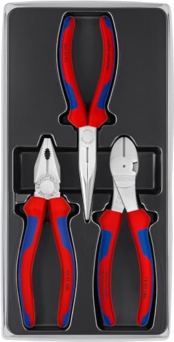 KNIPEX 00 20 11 V01 Set de 3 pinces indispensables avec isolants multimatières - 5