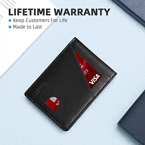 Image of Zitahli Bifold Wallets for Men, Slim RFID Leather Card Holder Cash Pocket