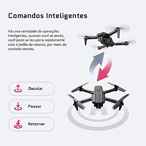 Drone LS-XT6 Mini Com Câmera (Manual Em Português) (Com 2 Baterias)