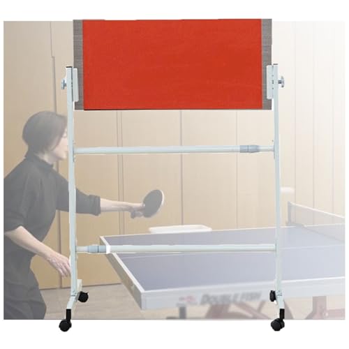 Table Tennis Return Board,Vertical Ping Pong Reboard,Return Board Training Device,with Universal Wheels and Adjustable Angle,Suitable for Home Gyms and Schools