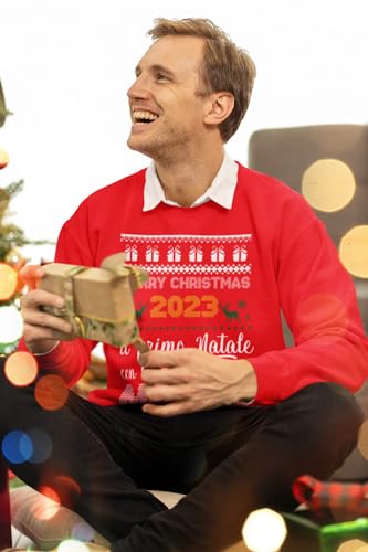 Coppia di Felpe Girocollo Lui e lei Natale