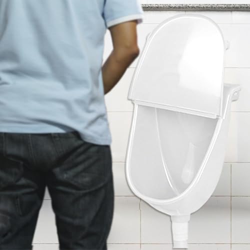 Urinario de pared a prueba de derrames con desviador ajustable 3