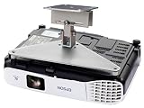 PCMD, LLC. Projector Ceiling Mount Compatible with Epson PowerLite Home Cinema 1040 2000 2030 2040 2045 with Lateral Shift Coupling (5-Inch Extension)
