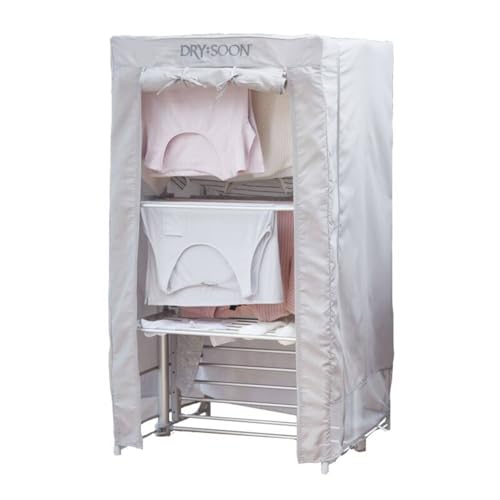 drysoon Deluxe 3-Tier Heated Airer Cover Reduce Drying Time Improve Airer Performance