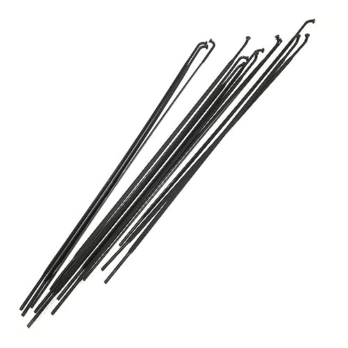 Rayons de vélo noirs 262mm en acier haute précision pour roues carbone route