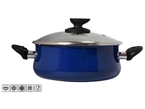 MAGEFESA 2454140031 - Cacerola de Acero esmaltado danubio 20 cm - Azul