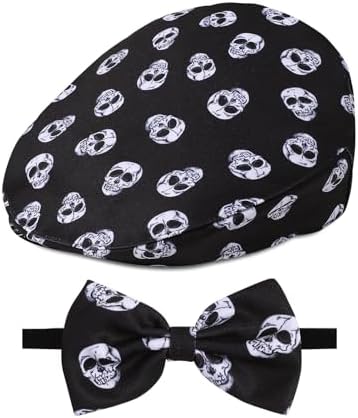 A&J DESIGN Baby Boy Driver Cap, Toddler 2pcs Newsboy Cap & Bow Tie (3 Months - 8 Years)
