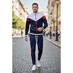 SCREENSHOT-TRACK JACKET Mens Urban Hip Hop Premium Track Jacket - Slim Fit Side Taping Sportswear Urbanwear Streetwear Top - Image 3