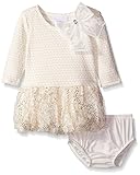 Bonnie Jean Little Girls' Pucker Metallic Knit To Bonaz, Gold, 4