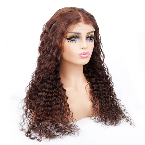 Perruque cheveux humains sans colle bouclée pré-épilée 150%