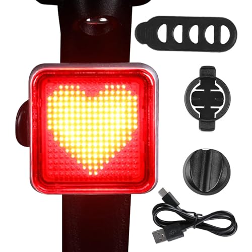 Luces LED para bicicleta – Modos Efectivos Linterna De Seguridad Para Ciclismo | Linterna De Seguridad Para Ciclismo De 3 Modos | Luz Trasera Visible De Alto Brillo | Accesorios