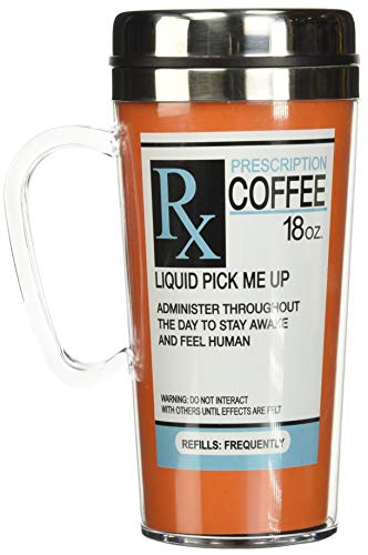 Spoontiques - Insulated Travel Mug - Prescription Coffee Cup - Coffee Lovers Gift - Funny Coffee Mug #TOP1