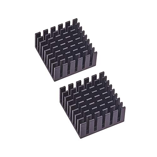 Image of Othmro 5 Pcs Black Aluminum Heat Sink Heatsink Cooler Radiator 25x25x10mm(LxWxH) for CPU Cooling
