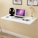 RXBFD Mesa Plegable de Pared Mesa de Hoja abatible montada en la Pared, Escritorio Flotante para computadora portátil, Mesa Colgante para Ahorrar Espacio para Estudio, Dormitorio